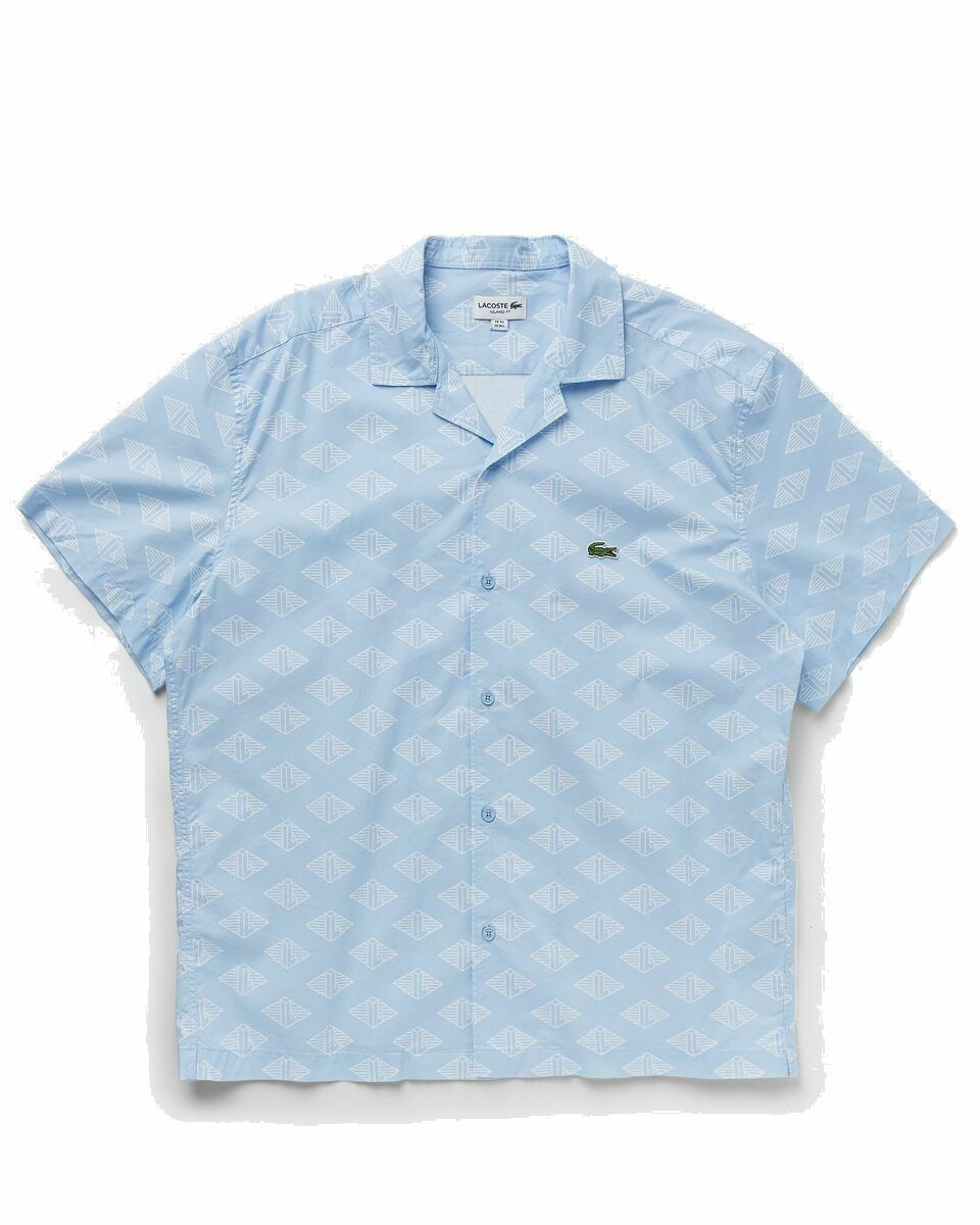 Photo: Lacoste Chemise Casual Manches Co Blue - Mens - Shortsleeves