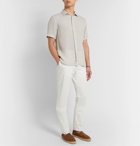 120% - Garment-Dyed Linen Shirt - Gray