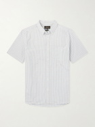 Beams Plus - Button-Down Collar Checked Cotton Shirt - White
