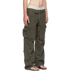 Raimundo Langlois Khaki Double Fly Cargo Pants