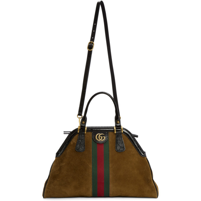 Gucci Brown Medium Suede Ophidia Bag Gucci