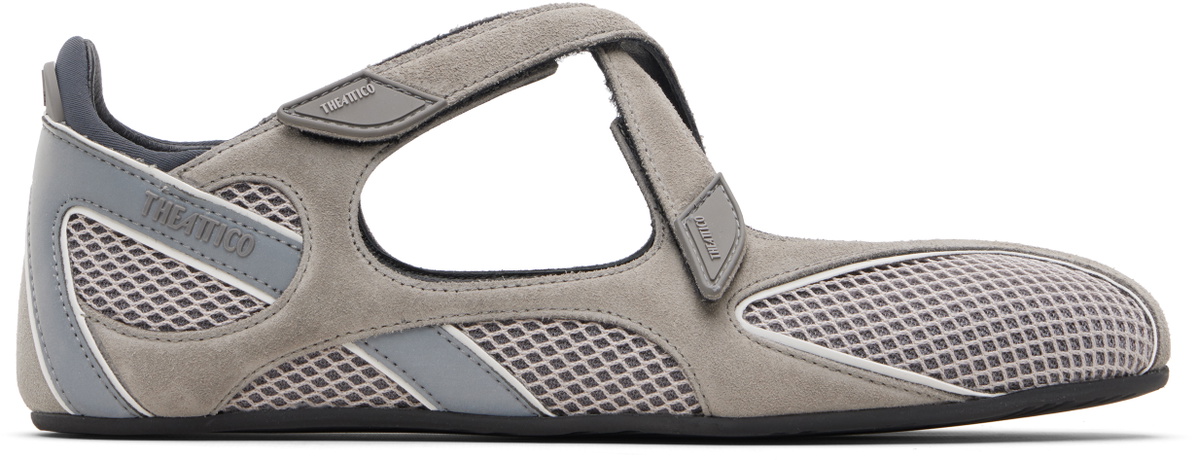 The Attico Taupe & Gray Floor 01 Ballerina Flats