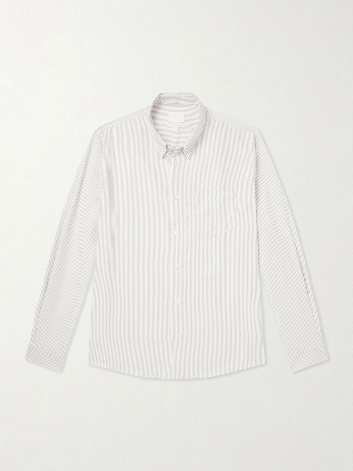 A.P.C. - Button-Down Collar Striped Cotton Shirt - Neutrals