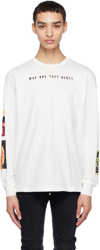 Photo: Diesel White T-Just-Ls-E8 Long Sleeve T-Shirt