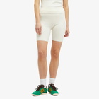 Sporty & Rich Women's SRHWC Ribbed Cycling Shorts in Cream