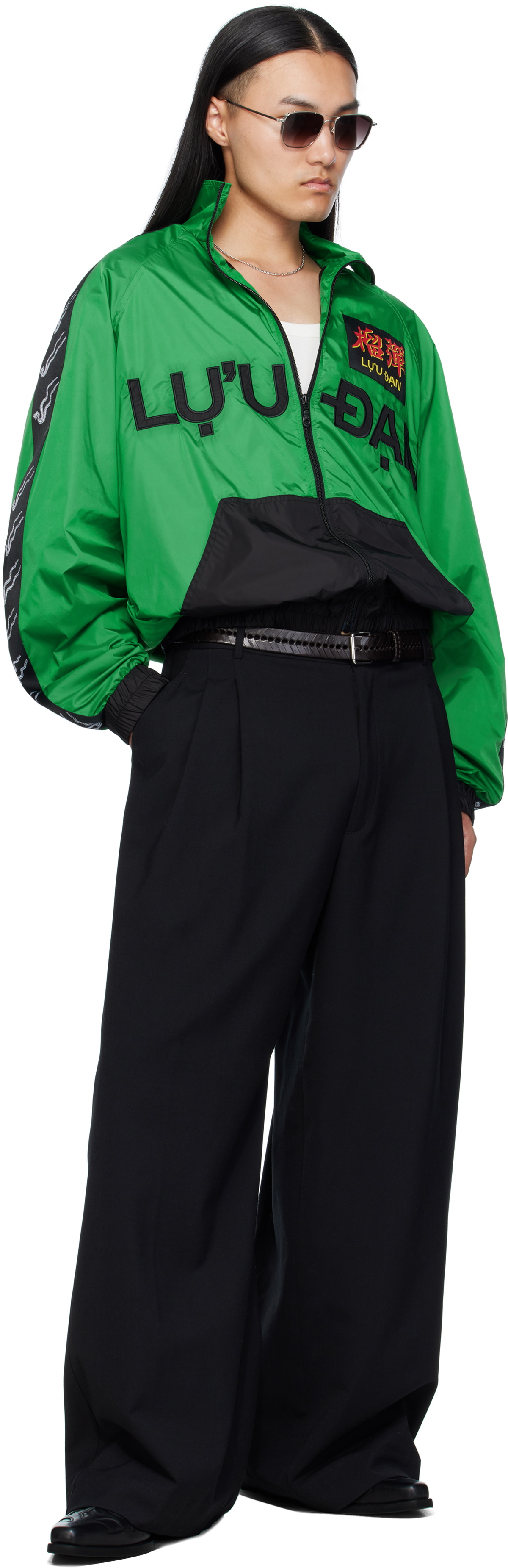 LU'U DAN Green L-D Windbreaker Jacket