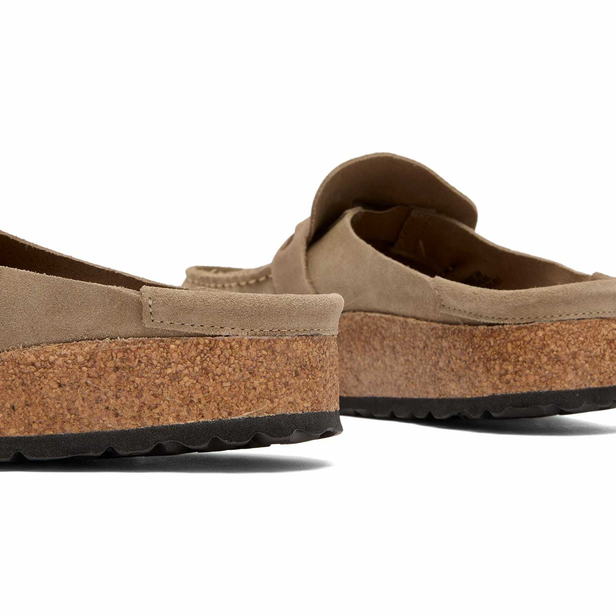 Birkenstock Women's Buckley Braided in Taupe Suede
