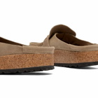 Birkenstock Women's Buckley Braided in Taupe Suede