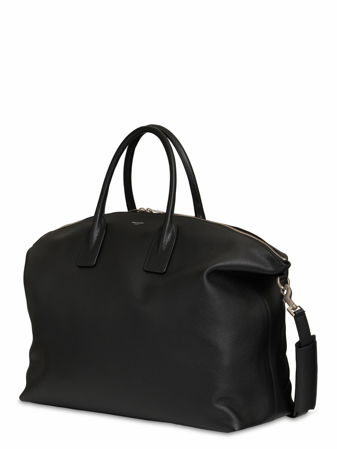 SAINT LAURENT - Giant Bowling Leather Tote Bag Saint Laurent