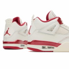 Air Jordan Women's 4 'Love Letter' Sneaker in Pale Ivory/Sierra Red/Tough Red