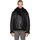 Acne Studios Black Shearling Ian Jacket