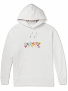 Givenchy - Slim-Fit Printed Cotton-Jersey Hoodie - White