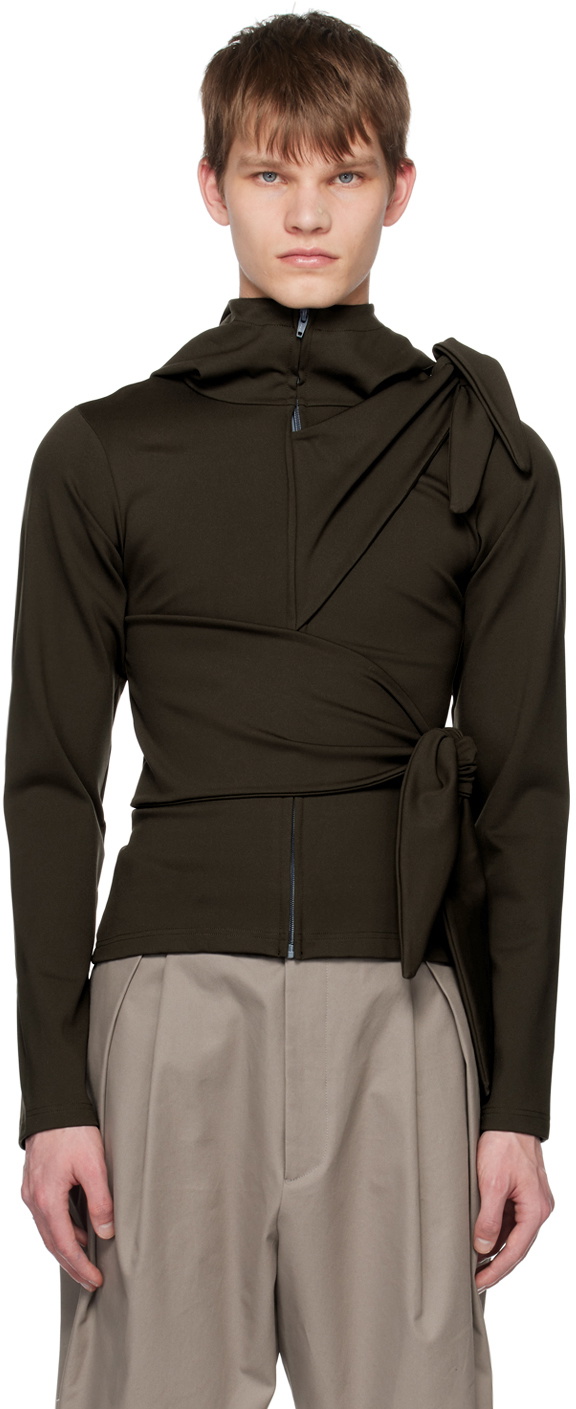 AARON ESH SSENSE Exclusive Khaki Hoodie