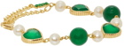 VEERT Green Onyx Freshwater Pearl Bracelet