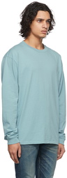 John Elliott Blue University Long Sleeve T-Shirt