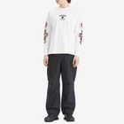 Maharishi Men's Year Of The Snake Duality Long Sleeve T-Shirt in White
