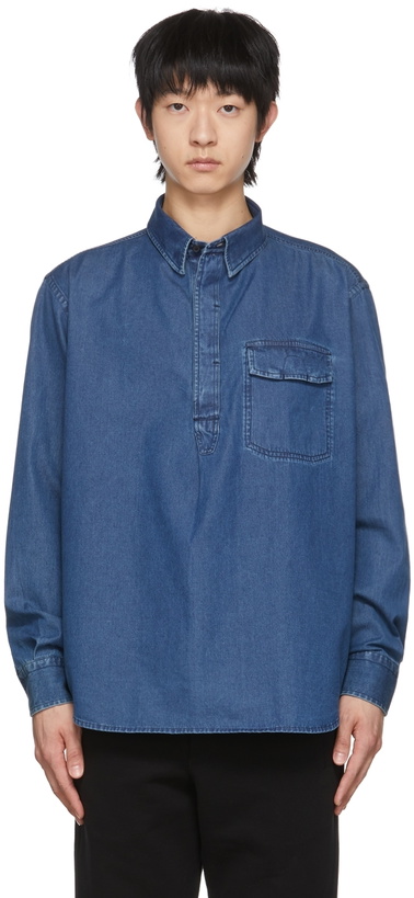 Photo: Brioni Blue Denim Shirt