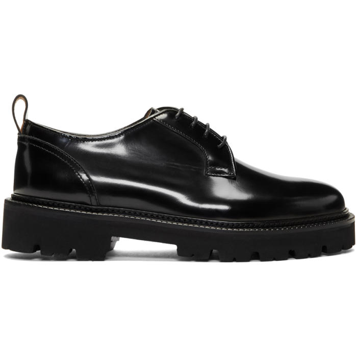 Photo: MSGM Black Patent Light Sole Derbys