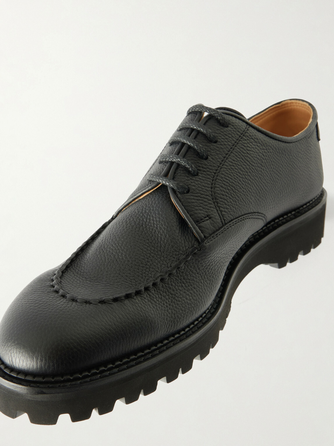 John Lobb - Land Full-Grain Leather Derby Shoes - Black