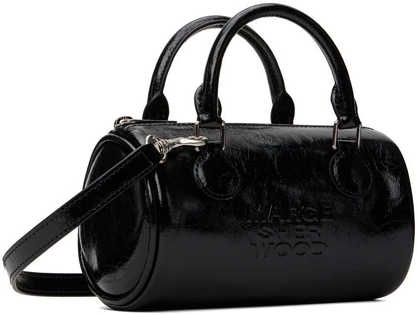 ☆MARGE SHERWOOD☆ LOG BAG black crinkle Marge Sherwood Black Log Bag Marge Sherwood