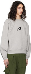 ADER error Gray A-Peec Sweatshirt