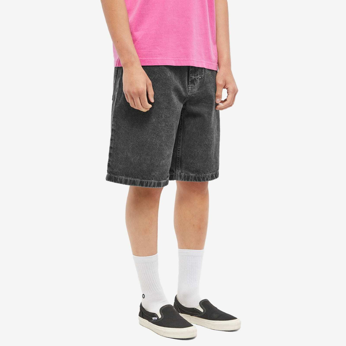 Polar Skate Co. Men's Big Boy Shorts in Silver Black Polar Skate Co.