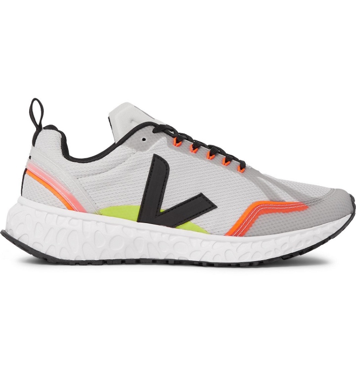 Photo: Veja - Condor Rubber-Trimmed Mesh Running Sneakers - Gray