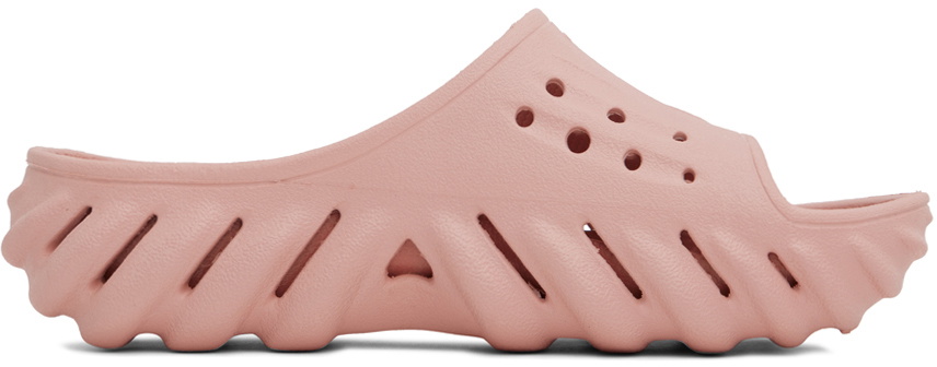 Crocs Pink Echo Slides