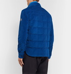 Moncler Grenoble - Gelt Quilted Cotton-Blend Corduroy Down Jacket - Blue