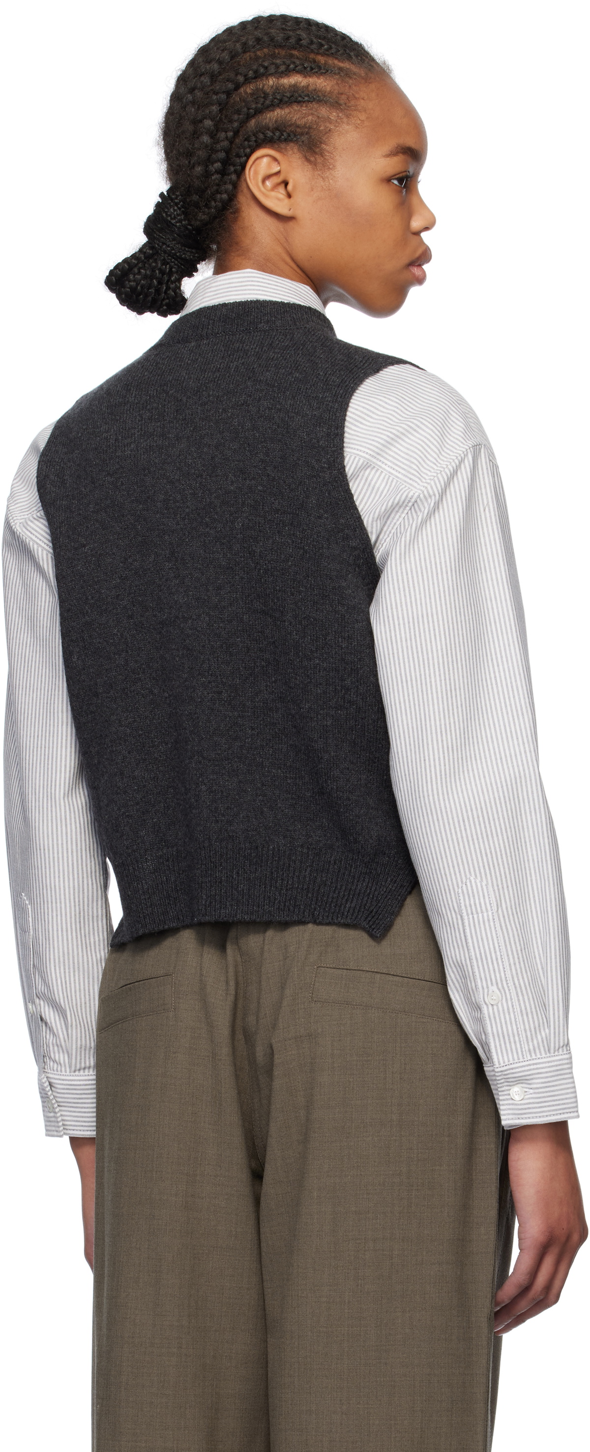 Cordera Gray Wool & Cashmere Vest