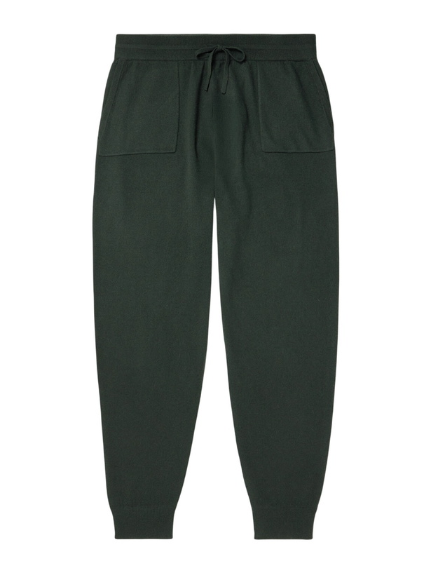Photo: Mr P. - Tapered Wool and Cashmere-Blend Sweatpants - Green