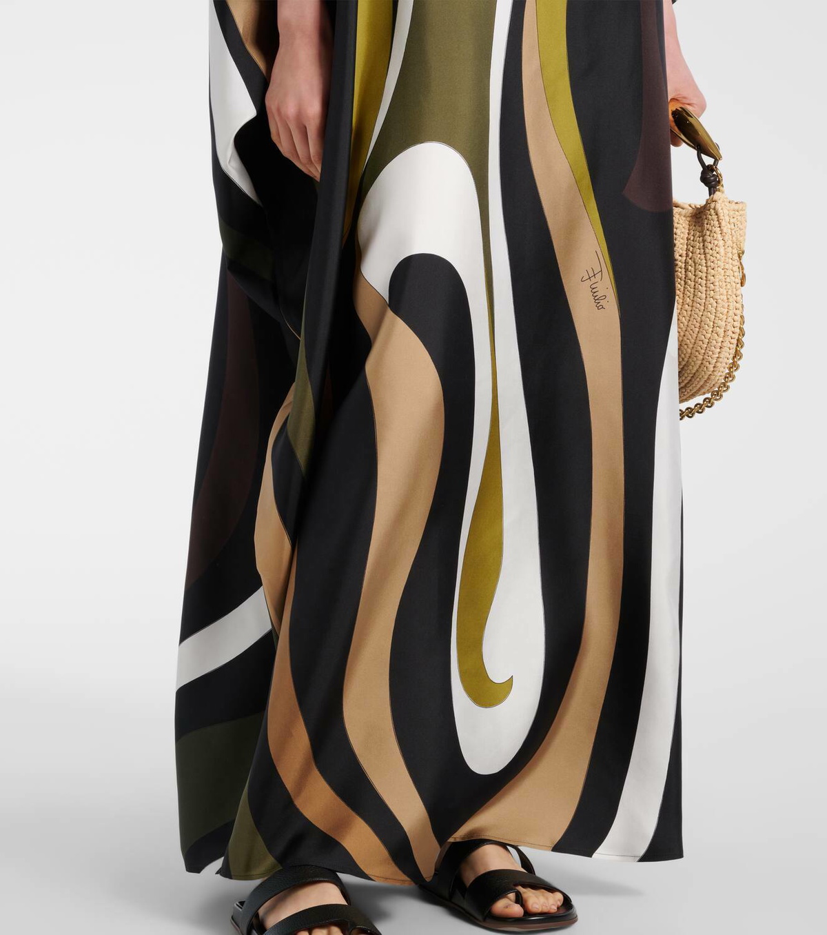 Pucci Marmo silk twill kaftan