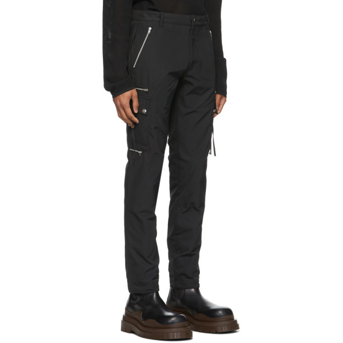 ARNAR MAR JONSSON ナイロンパンツ Arnar Mar Jonsson Black Zip Pocket Cargo Pants Arnar Mar Jonsson