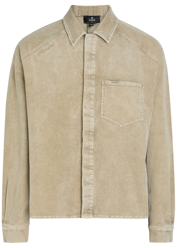 Photo: Represent Sierra Corduroy Overshirt Khaki