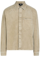 Represent Sierra Corduroy Overshirt Khaki