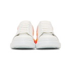 Alexander McQueen White and Orange Oversized Sneakers
