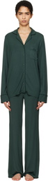 SKIMS Green SKIMS Sleep Long Sleeve Button Up Pyjama Set