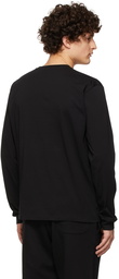 Moschino Black Double Question Mark Long Sleeve T-Shirt