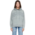Off-White Gray Embroidered Big Paisley Skate Hoodie