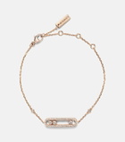 Messika Baby Move 18kt rose gold bracelet with diamonds