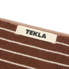 Tekla Fabrics Wash Cloth in Rust Stripes 