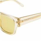 Palm Angels Newport Sunglasses in Crystal Ochre/Yellow