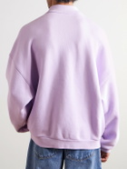 AGOLDE - Pace Half-Zip Cotton-Jersey Sweatshirt - Pink