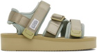 SUICOKE Taupe & Blue KISEE-PO Sandals