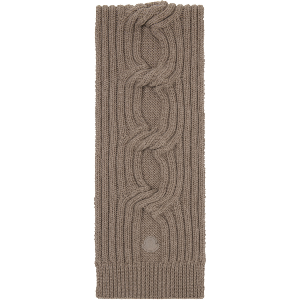 Moncler Beige Wool-Cashmere Blend Scarf