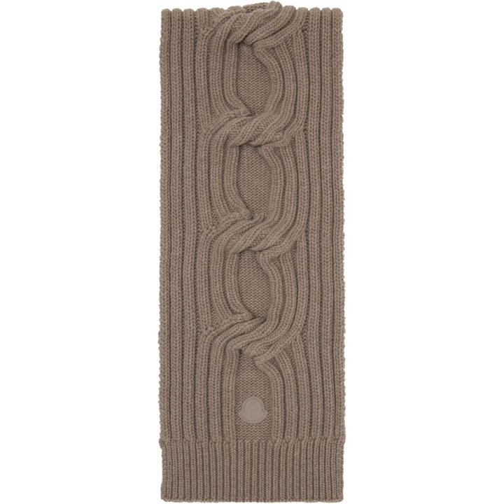 Photo: Moncler Beige Wool-Cashmere Blend Scarf