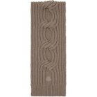 Moncler Beige Wool-Cashmere Blend Scarf
