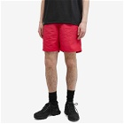 Goldwin Men's 7" Nylon Shorts in Rose Red