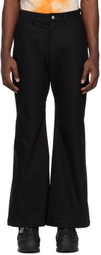 VEIN Black Flared Trousers