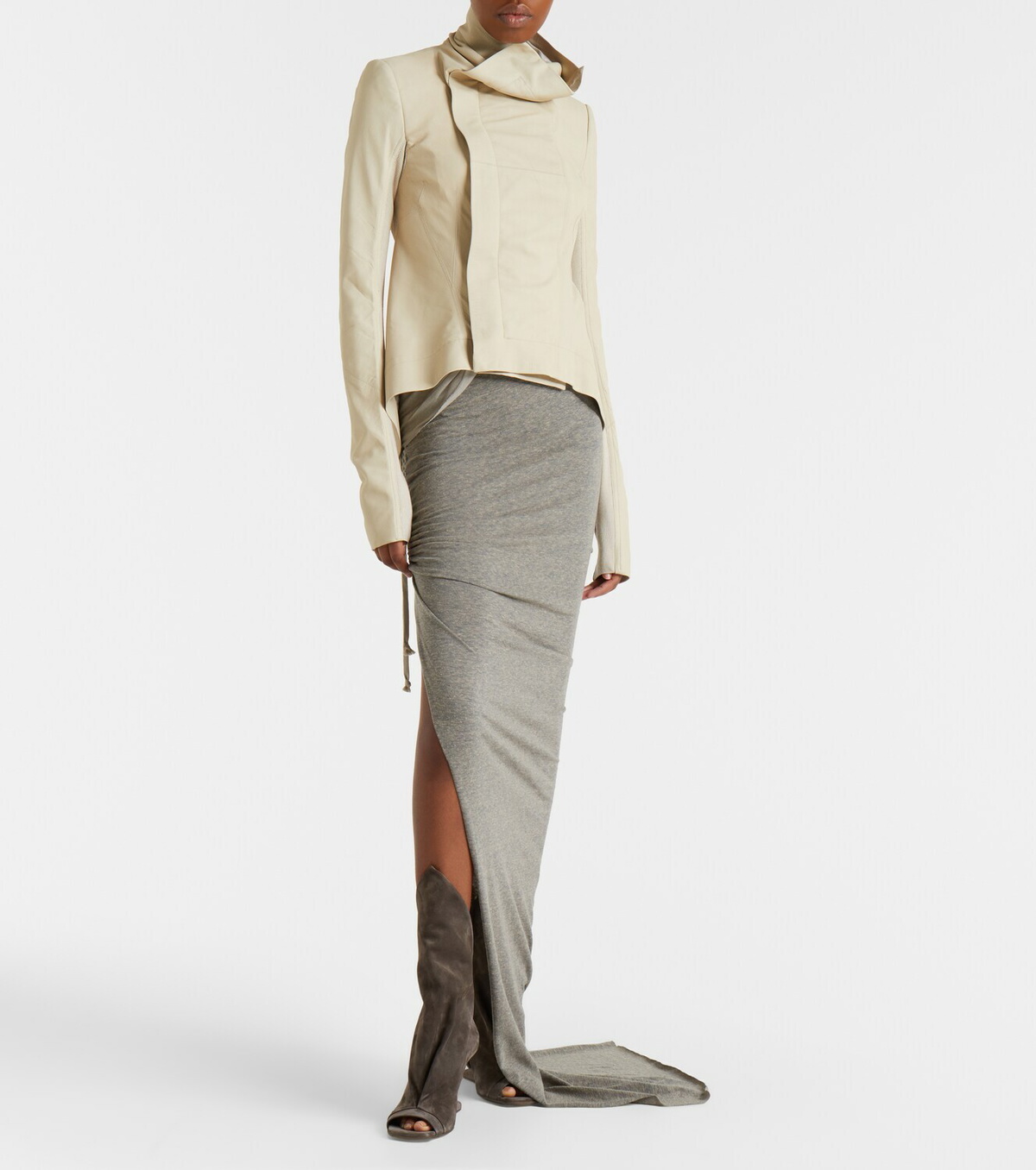 Rick Owens Naska leather biker jacket